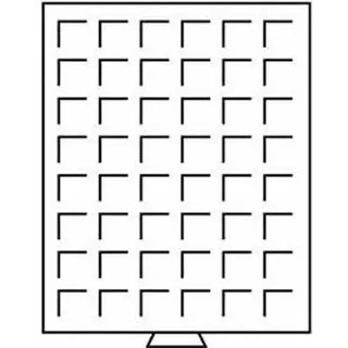 Leuchtturm MB48/28 Münzbox 48 eckige Fächer bis 28mm rauchfarben