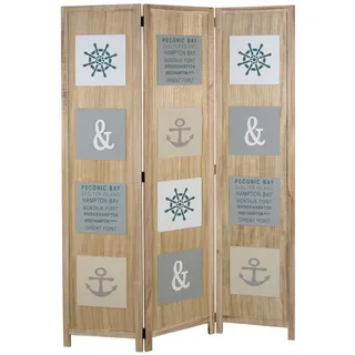 Homestyle4u Paravent Braun, 120x170 | Gr.: onesize