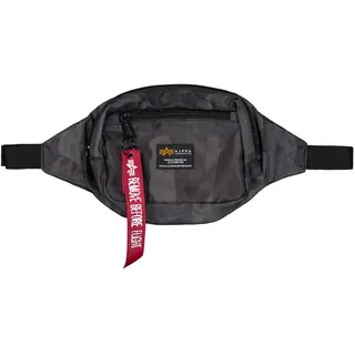 Alpha Industries Alpha Industries, Unisex Crew Waist Bag Camo, Black Camo, One Size