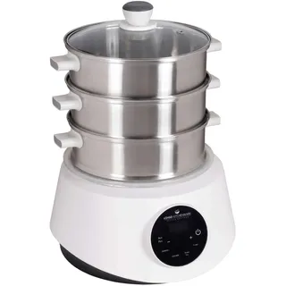 KFS-3000 Dampfgarer, Hot Pot, Fondue mit Touch Display, 3 Dampfkörbe aus Edelstahl, 4 Programme, Timer, Steamer (KFS-3000 Standardausführung)