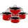 4-tlg. 3 x Fleischtopf + Schmorpfanne