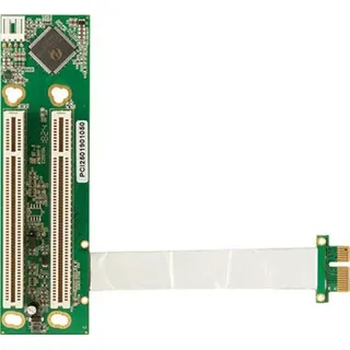 PCI250 PCIe(x1) zu 2x PCI Riser flexibel (100 mm)
