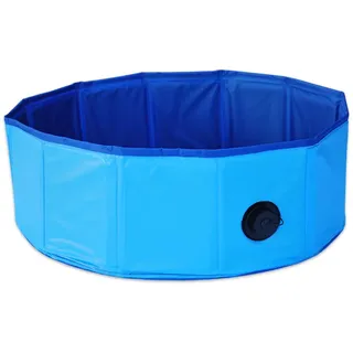 HELO Hundepool Faltbar - Robustes Planschbecken für Hund, Hundebad, Schwimmbecken, Hundeschwimmbad für Große Kleine Hunde Ø60/80/120/160 cm (B5 (160cm x 30 cm))