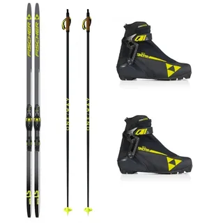 Fischer Langlaufski-Set LS Skate Skating Skier + Bindung + Schuhe + Stöcke (171 cm)