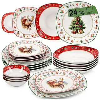 sänger Bilgola Tafelservice 24-tlg. Christmas