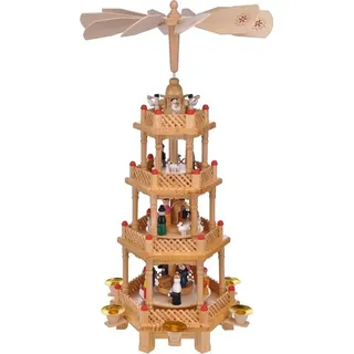 Hi Weihnachtspyramide Pyramide Weihnachten 4 stöckig,ca.52 cm