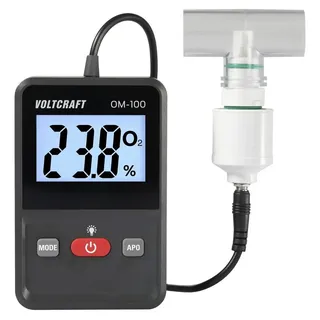 VOLTCRAFT OM-100 Sauerstoff-Messgerät 0 - 100 % Sauerstoff-Messgerät kalibriert Werksstandard (ohne Zertifikat)