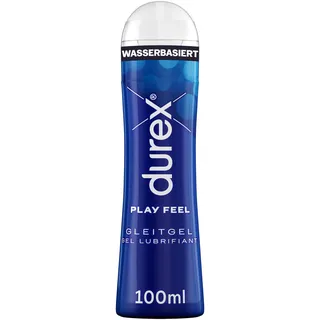 DUREX Play Feel Gleitgel Anal, Masturbation, Vaginal 100 ml Gleitmittel für angenehme Gleitfähigkeit, sanft & pH-freundlich – (1 x 100 ml)