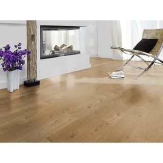 KAHRS Parkett Eiche "Upscale" Natur, naturgeölt, gebürstet, Nut & Feder, 14/3x190x1900 mm, 2,890 m2 / VE