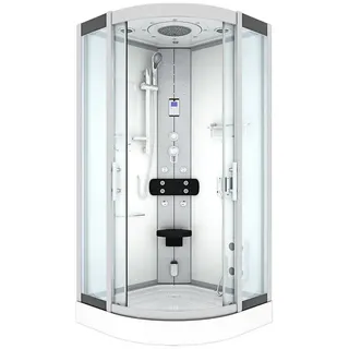 AcquaVapore Dampfdusche Duschtempel Sauna Dusche Duschkabine D46-10T2-EC 90x90