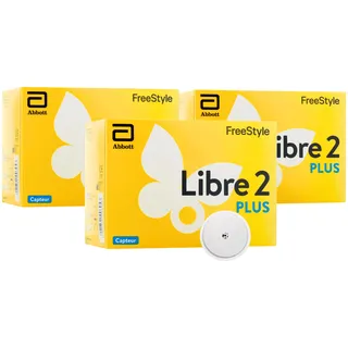 FreeStyle Libre 2 Glukosesensor, Blitzsystem zur Selbstüberwachung, 3 Stück
