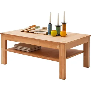 Couchtisch >Leduc< in Kernbuche aus Massivholz - 104x44x62cm (BxHxT) - Braun