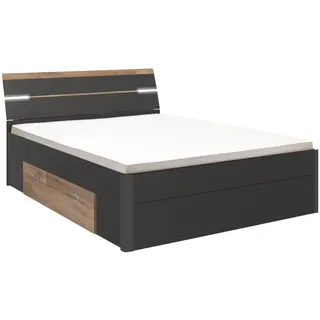 160 x 200 cm graphit/montanaeichefarben