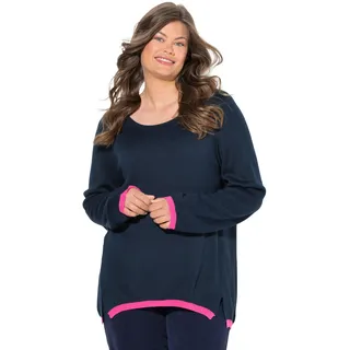 Laurasøn Feinstrickpullover, Rundhalsausschnitt, Langarm Marine 44+ 835395130-44+ - 44-46