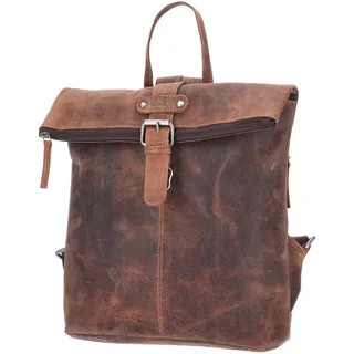 The Skandinavian Brand Leder Rucksack braun