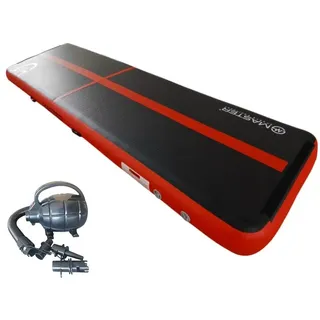 Airtrack Akrobatikbahn MASTER 400 x 100 x 20 cm - schwarz und rot