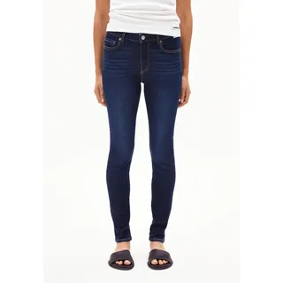 ARMEDANGELS TILLAA Mid Waist Skinny Jeans | Bio-Baumwoll-Mix X-Stretch / blau 27/32