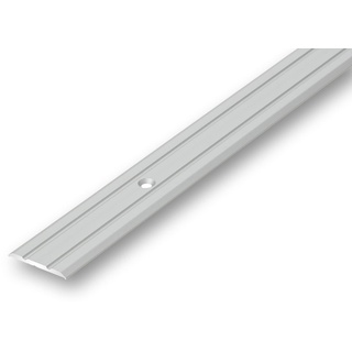 (7,23EUR/m) Übergangsprofil 25 x 900 mm silberfarben zum Schrauben flach | Ausgleichsprofil | Nahtdeckprofil | Laminat Türprofil | Alu Leiste