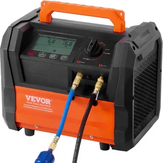 Vevor Kältemittel-Rückgewinnungsmaschine, tragbare 1-PS-Klimaanlagen-Rückgewinnungsmaschine mit Doppelzylinder und bürstenlosem 3000-U/min-Motor, Freon-Kältemittel-Recycling-Tool für Klimaanlagen,