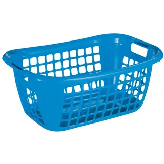 SUNWARE Wäschekorb Basic 48L blau 55 x 38 x 23 cm Boxen, Körbchen & Kisten