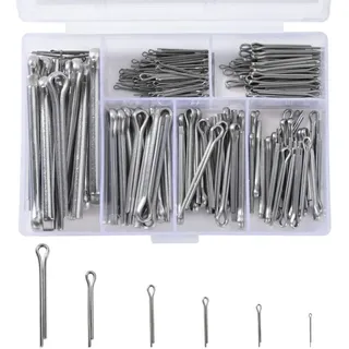 230-teiliges Edelstahl-splinten-sortiment M1 M2 M2,5 M3 M4 M5 Mit Aufbewahrungsbox