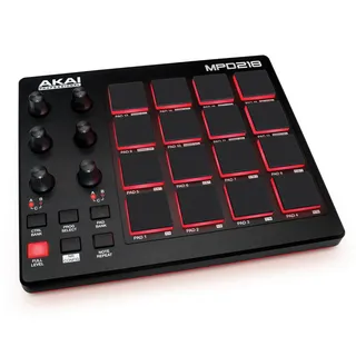 Akai Professional MPD218 - MIDI Pad Controller, Drum Pad Machine, Beat Maker mit 16 Pads, Zuweisbaren Reglern, Produktionssoftware Inklusive