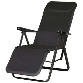 barths Lugano Relaxliege 65 x 85 x 114 cm anthrazit klappbar