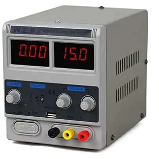 Acesunny Regelbar Trafo Netzteil Netzgerät Labornetzteil Power Supply 30V 10A/15V Regelbar Trafo Netzteil Netzgerät Labornetzteil Digitalanzeige ((0-15v 0-2A))