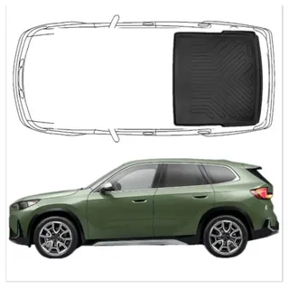 Trimak Passform-Fußmatten Oder Kofferraumwanne Oder Set BMW X1, BMW IX1 Seit 2022 Kofferraummatte TPE Antirutschmatte schwarz