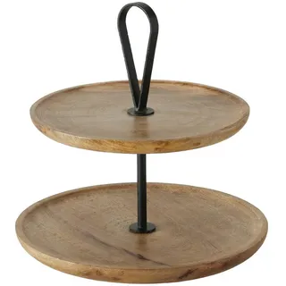 Boltze Etagere aus Mangoholz, Kabir