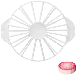 LATRAT Tortenteiler Tortenschneider Stücke, Kunststoff Tortenteiler Zum Schneiden von 14/16 Gleichen Tortenstücken Küche Kuchen Gadget Weiß