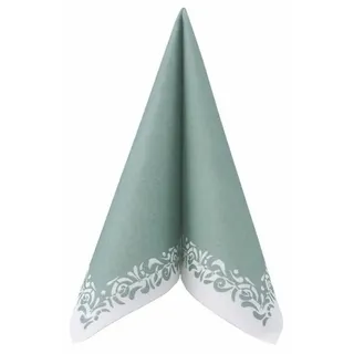 APARTina Airlaid Serviette Romantique in Eukalyptus, 40 x 40 cm, 50 Stück, - APARTina