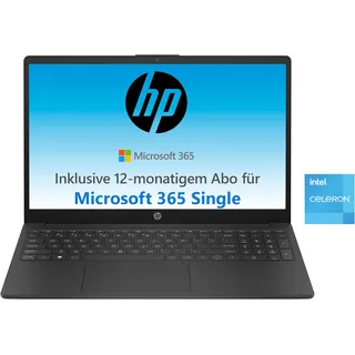 HP 15-fd0216ng Intel Celeron N100 4 GB RAM 128 GB SSD Win11 Home Jet Black