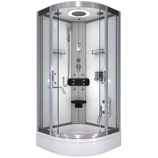 AcquaVapore Komplettdusche Duschkabine Fertigdusche Dusche D58-60t0-ec 100x100 Cm Mit 2k Scheiben Versiegelung