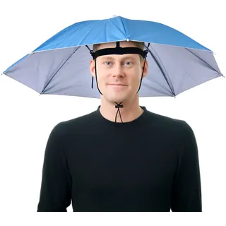 fanelod Regenschirmhut, Regenbogen-Regenschirmhut, Angelschirmhut, Kopfschirmhüte, UV-Schutz-Regenschirmkappe, Verstellbarer Schirmhut mit Gummiband, für Erwachsene, Kinder, Camping