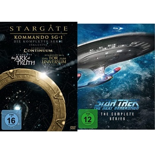 Stargate Kommando SG-1 - Die komplette Serie (inkl. Continuum, The Ark of Truth) [61 DVDs] & Star Trek - The Next Generation (The Complete Series) [Blu-ray]