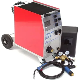 D&L Schutzgas Schweißgerät MIG 190 AM Kombi 230/400V MIG/MAG Schlauchpaket Brenner Druckminderer, MAG AWZ, umschaltbar