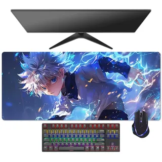 4 mm dick! Anime Hunter x Hunter Mauspad, 700 x 300 x 4 mm, wasserdicht, rutschfest, leicht zu waschen