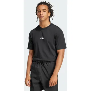 adidas Essentials Small Logo Single Jersey T-Shirt Black / White L