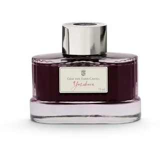 Graf von Faber-Castell 141020 - Tintenglas Yozakura, 75 ml, dokumentenechte Tinte im edlen Tintenfass