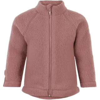 Mikk-line Walkjacke 92 Burlwood | Oeko-TEX Standard 100 | Babyjacke mit Reißverschluss für Baby und Kinder | 95% Wolle - 100% mulesingfrei Merinowolle | Für Mädchen und Jungen | Umkehrbare Bündchen - 92