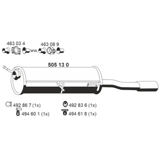 Ernst Endschalldämpfer 505130