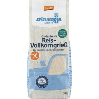 Spielberger Glutenfreier Reis Vollkorngrieß demeter 500g