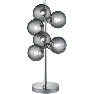 ETC Shop Tischlampe 6-flammig G9 grau