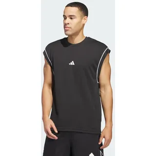 adidas Basketball All-World Sleeveless Tanktop Black / Black XL