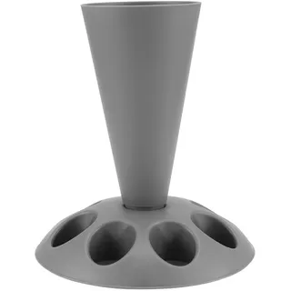 Kueohse Spritzbeutelständer, Kuchendekorationswerkzeug mit 8 Schlitzdüsen, Spritzbeutelständer Aus Kunststoff für Kuchendekorationsset A