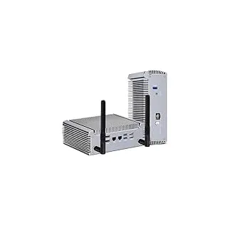 HAICOTECH Lüfterloser Mini-PC Ryzen 7 7730U Micro Firewall Appliance Dual-LAN-Ports, unterstützt AES-NI Barebone-Router-PC, 3 * USB 3.1 Dual HDMI/USB 2.0 KEIN RAM Keine SSD