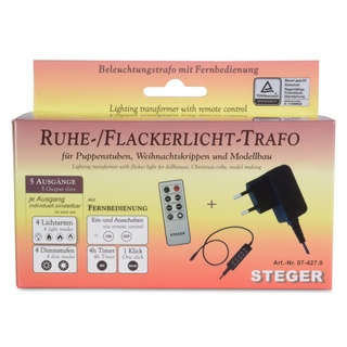 Riffelmacher & Weinberger Riffelmacher Ruhe Flacker-Trafo mit Fernbedienung/Timer 5 Ausgänge