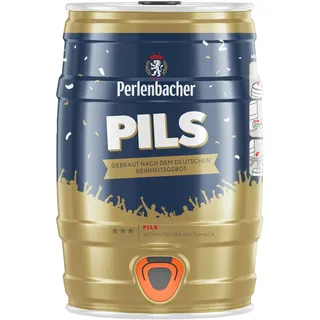 PERLENBACHER Pils 5 Liter Bierfass mit Zapfhahn, Pfandfrei