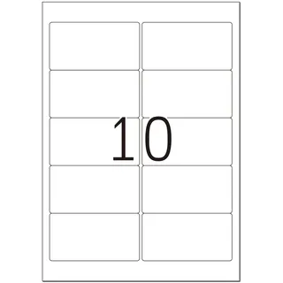 Herma Adressetiketten 8018 Transparent 96 x 50,8 mm 25 Blatt 250 St.